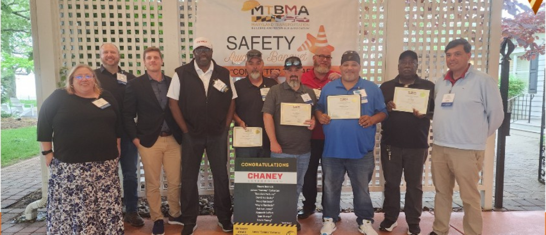 Chaney Enterprises Celebrates Safety Excellence at 2025 MTBMA Safety Awards Banquet